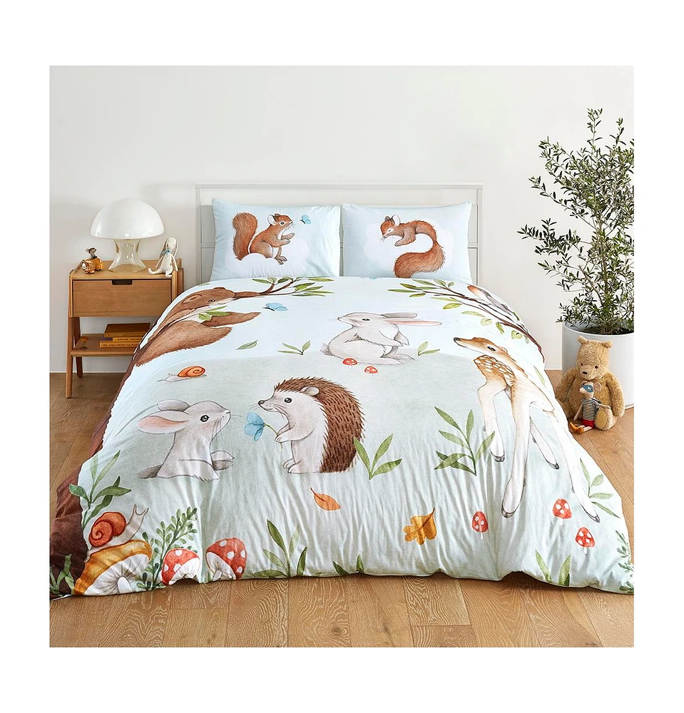 Enchanted Forest 100% Cotton Duvet & Pillowcase Set