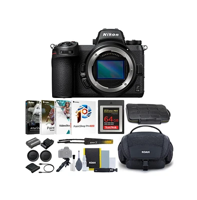 Nikon Z6II Mirrorless w/ 64 CFexpress, Shoulder Bag, Software & Accessory Bundle