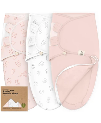 KeaBabies 3pk Soothe Zippy Baby Swaddles 0-3 Months, Newborn Sleep Sacks, Zipper Swaddle, Wearable Swaddle Blanket