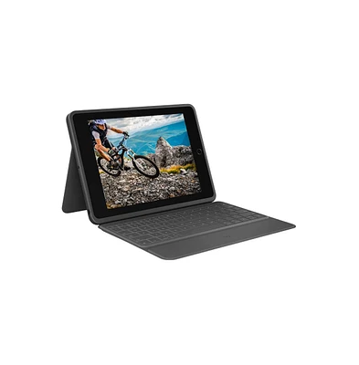 Logitech Rugged Folio Protective Keyboard Case for iPad 7th and 8th Gen