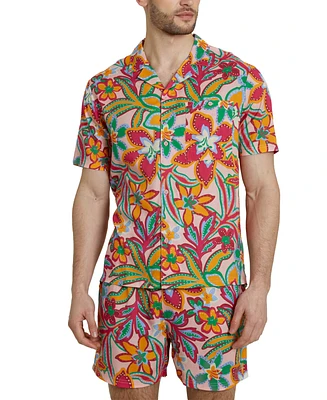 Native Youth Men's Regular-Fit Floral-Print Shirt