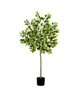 Nearly Natural 5ft. Artificial Tangerine Tree