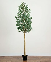 Nearly Natural 8ft. Artificial Eucalyptus Tree