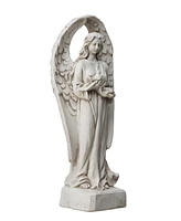 Glitzhome Standing Archangel Garden Statue