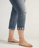 Silver Jeans Co. Plus Suki Mid Rise Curvy Fit Capri Jean