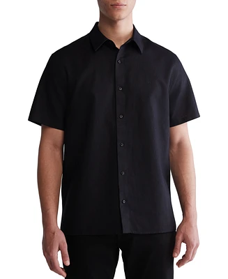Calvin Klein Men's Classic-Fit Textured Button-Down Shirt