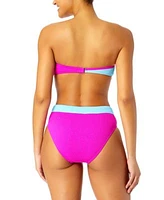 Salt Cove Juniors Colorblocked Convertible Bikini Top Bottoms Created For Macys