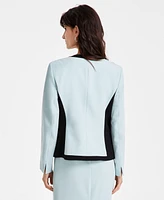 Kasper Women's Open-Front Collarless Jacket