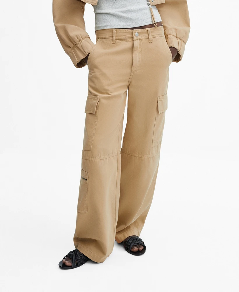 Mango Women's Pocket Cargo Pants