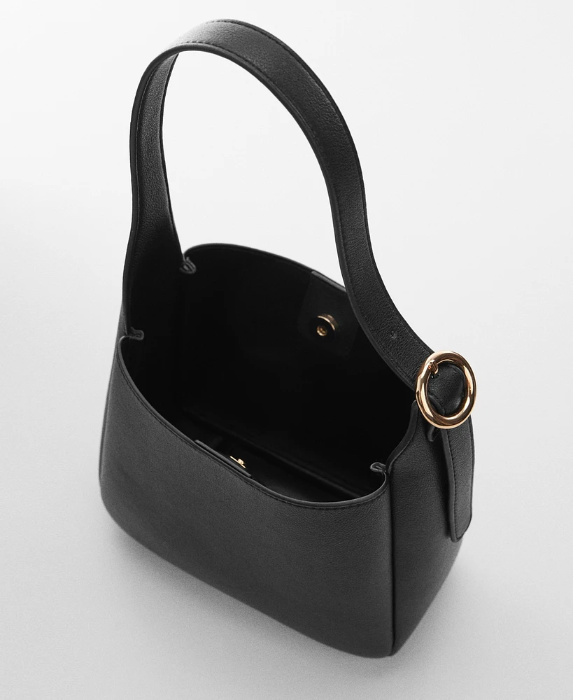 Mango Women's Buckle Detail Shoulder Bag