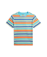 Polo Ralph Lauren Big Boys Striped Cotton Jersey Pocket Tee