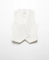 Mango Women's Buttons Detail Suit Vest