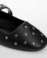 Mango Women's Studded Ballerinas