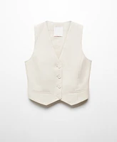 Mango Women's Buttons Detail Suit Vest