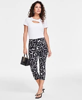 I.n.c. International Concepts Women's Printed Capri Pants, Created for Macy's