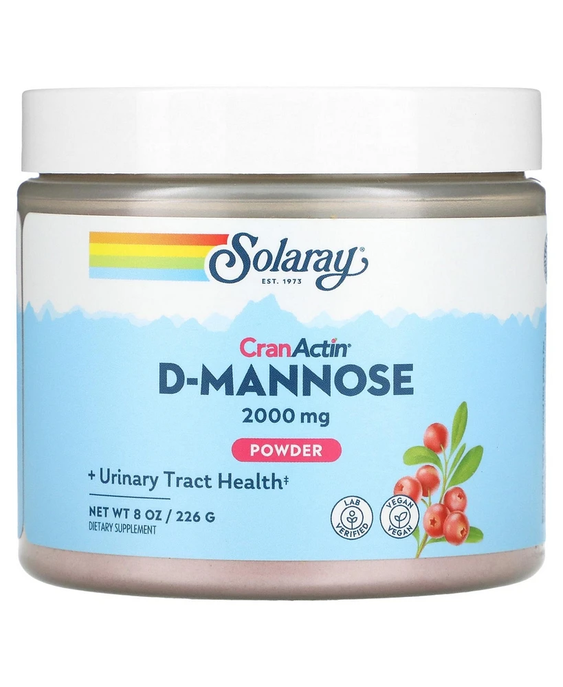 Solaray D-Mannose with CranActin Powder 2 000 mg - 8 oz (226 g) - Assorted Pre