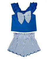 Rare Editions Baby Girl Gingham Short Set