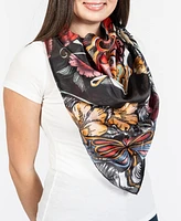 Vince Camuto Women's Oversized Butterfly Printed Square Scarf