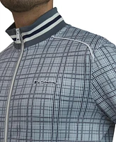 Ben Sherman Men's Glen Plaid Track Jacket