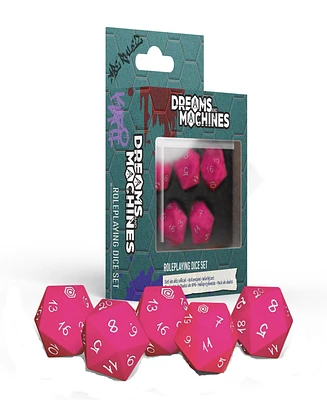 Modiphius Entertainment - Dreams and Machines - Hot Pink Dice Set