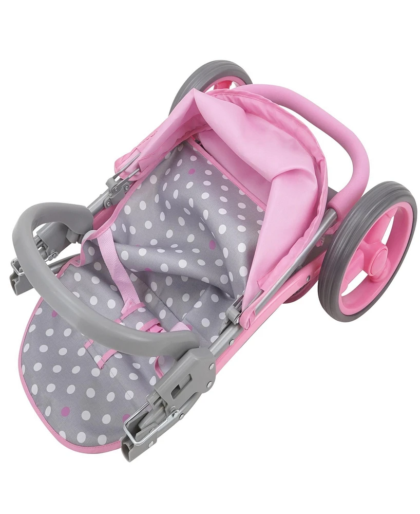 509 Crew - Cotton Candy Pink - Twin Tandem Doll Stroller