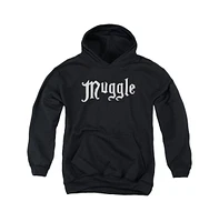 Harry Potter Boys Youth Muggle Pull Over Hoodie / Hooded Sweatshirt