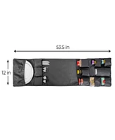 Smart Design Mini Fridge Organizer with 12 Pockets 53.5" x 12"