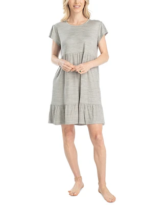 Muk Luks Women's Daydream Tiered Sleep & Lounge Dress