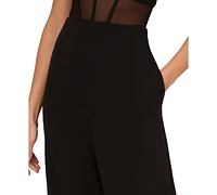 Adrianna by Adrianna Papell Women's Corset Off-The-Shoulder Jumpsuit