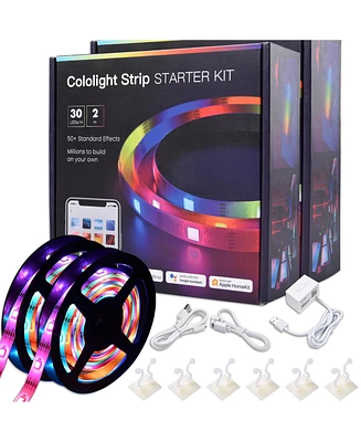Yescom Led Strip Light Kit Color Changing Voice Music Interact Wifi App Control 13 Ft