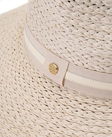 Vince Camuto Straw Panama Hat with Ribbon Trim