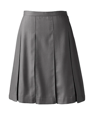 Lands' End Women's School Uniform Box Pleat Skirt Top of Knee