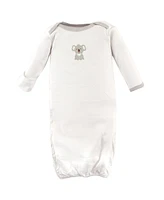 Luvable Friends Baby Unisex Cotton Gowns, 0-6 Months