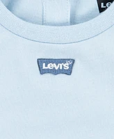 Levi's Baby Boys Gingham Shortall and T-shirt Set