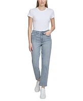 Dkny Jeans Women's High-Rise Slim Straight