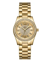 Jbw Women's Mondrian 28 Quartz 18k Gold Plated Stainless Steel Watch, 28mm