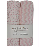 Tendertyme Baby Girls Stars Nursery Blanket Collection, 7 Piece Set