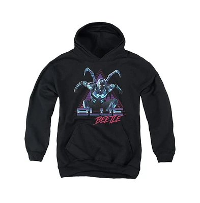 Blue Beetle Boys Youth Leaping Triangle Pull Over Hoodie / Hooded Sweatshirt