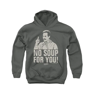 Seinfeld Boys Youth No Soup Pull Over Hoodie / Hooded Sweatshirt