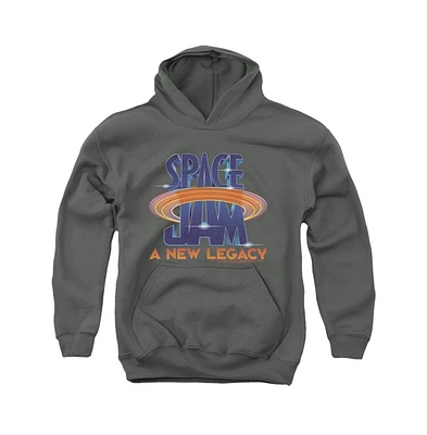 Space Jam 2 Boys Youth Logo Pull Over Hoodie / Hooded Sweatshirt