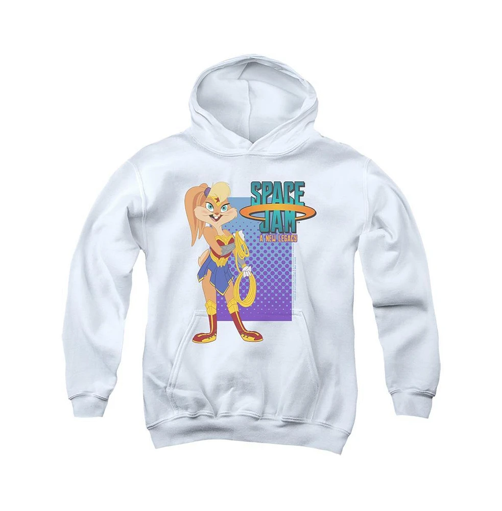 Space Jam 2 Boys Youth Lola Wonder Woman Pull Over Hoodie / Hooded Sweatshirt