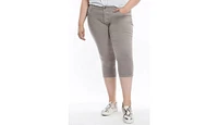 Slink Jeans Plus Size Mid Rise Crop Jeans