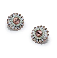 Sohi Women's Circular Stud Earrings