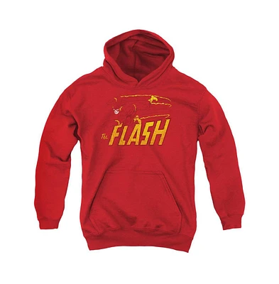 Flash Boys Dc Youth Comics Speed Distressed Pull Over Hoodie / Hooded Sweatshirt