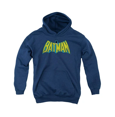 Batman Boys Dc Comics Youth Classic Logo Pull Over Hoodie / Hooded Sweatshirt
