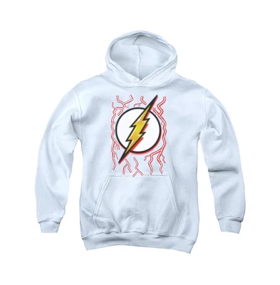 Flash Boys Dc Youth Comics Airbrush Bolt Pull Over Hoodie / Hooded Sweatshirt