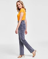 I.n.c. International Concepts Women's Straight Cargo Jeans