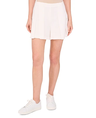 CeCe Women's Stitched Pleated Shorts