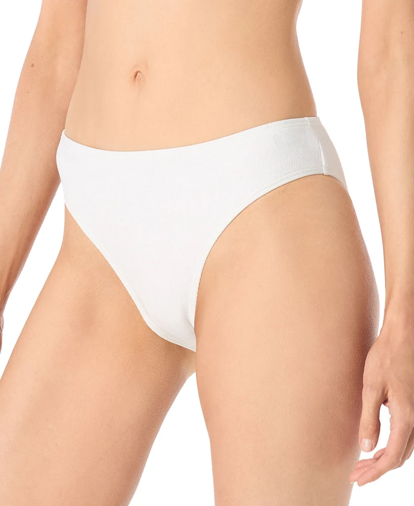 Michael Kors Women's Textured Full Coverage Bikini Bottoms