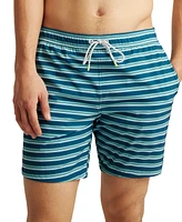 Bonobos Men's Stripe Drawcord 7" Swim Trunks